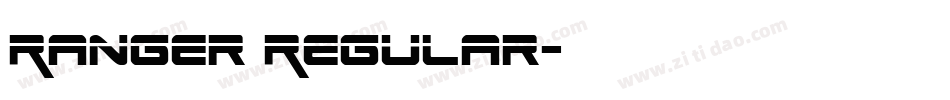 Ranger Regular字体转换